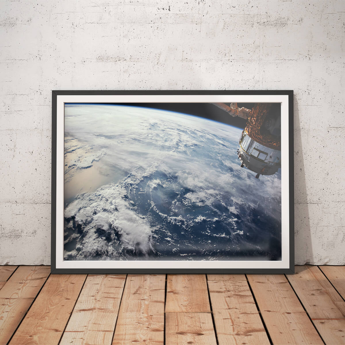 Orbital View Earth from ISS Art Print