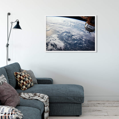 Orbital View Earth from ISS Art Print