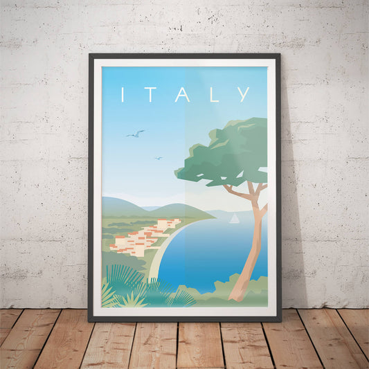 Coastal Italy Art Print