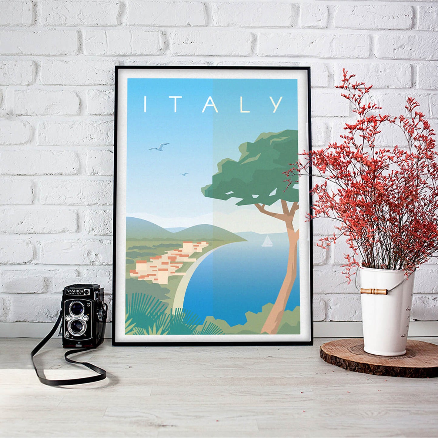 Coastal Italy Art Print