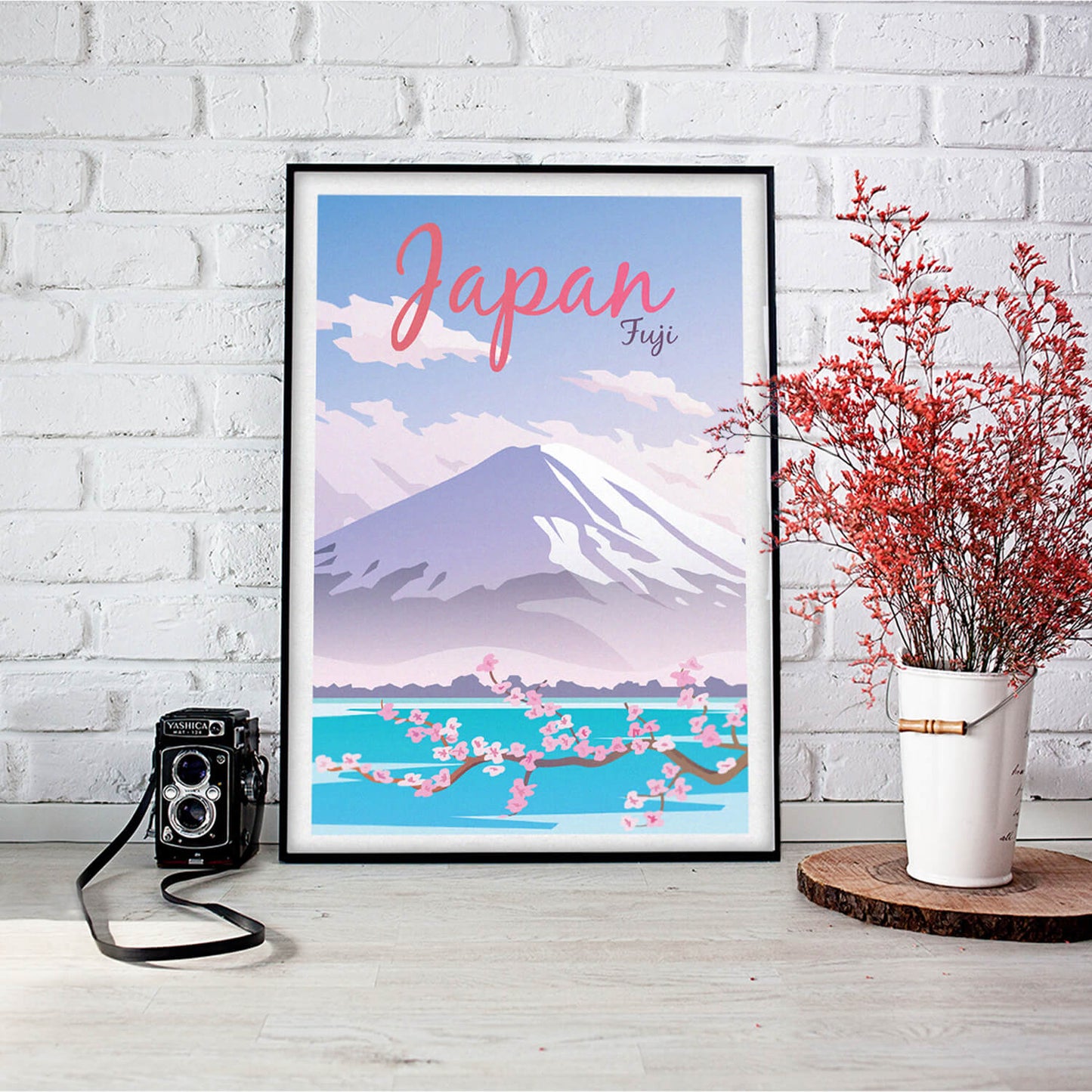 Mount Fuji Japan Travel Art Print