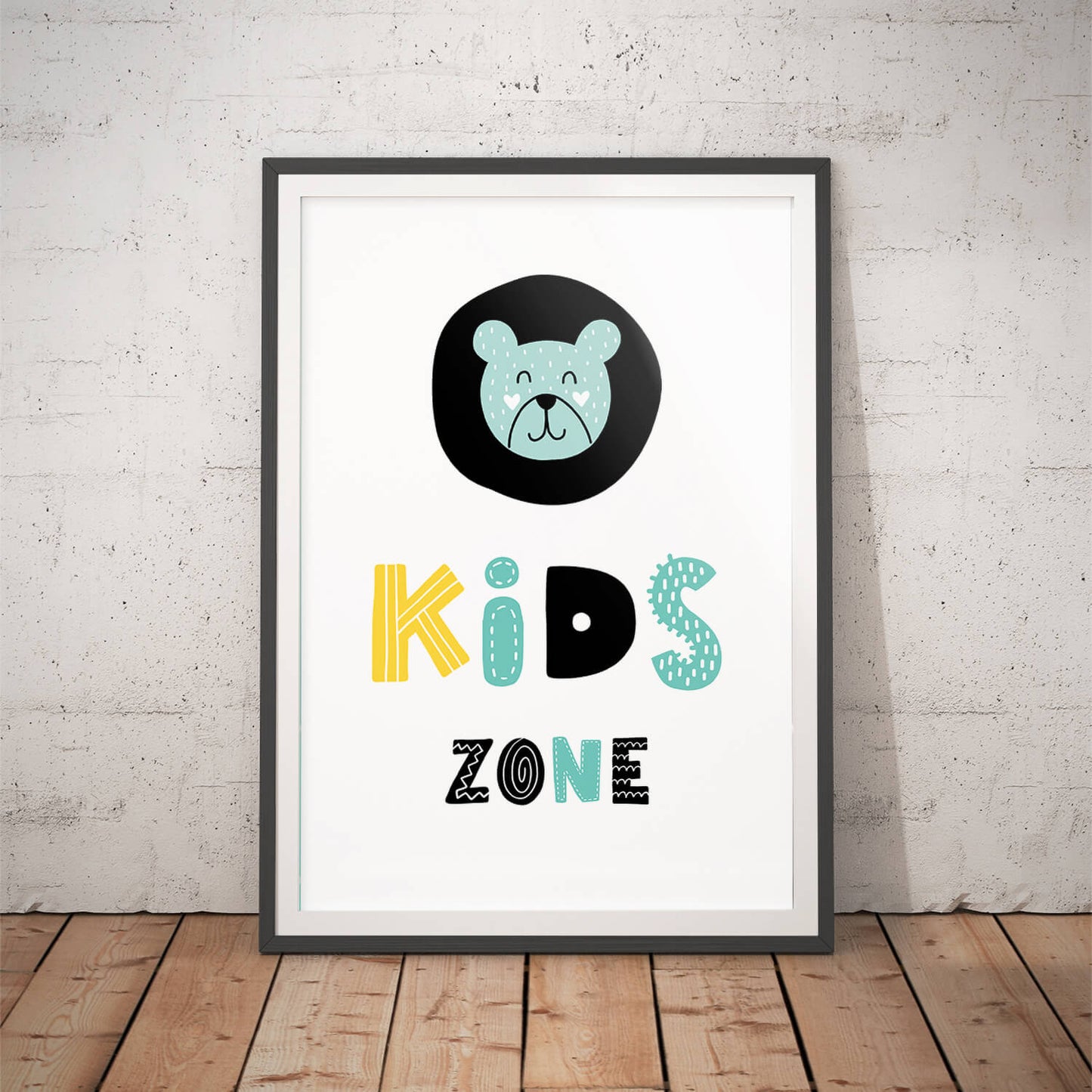 Bear Hug Scandi Nursery Art Print