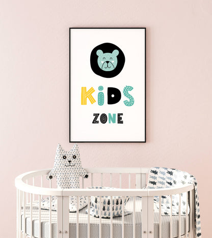 Bear Hug Scandi Nursery Art Print