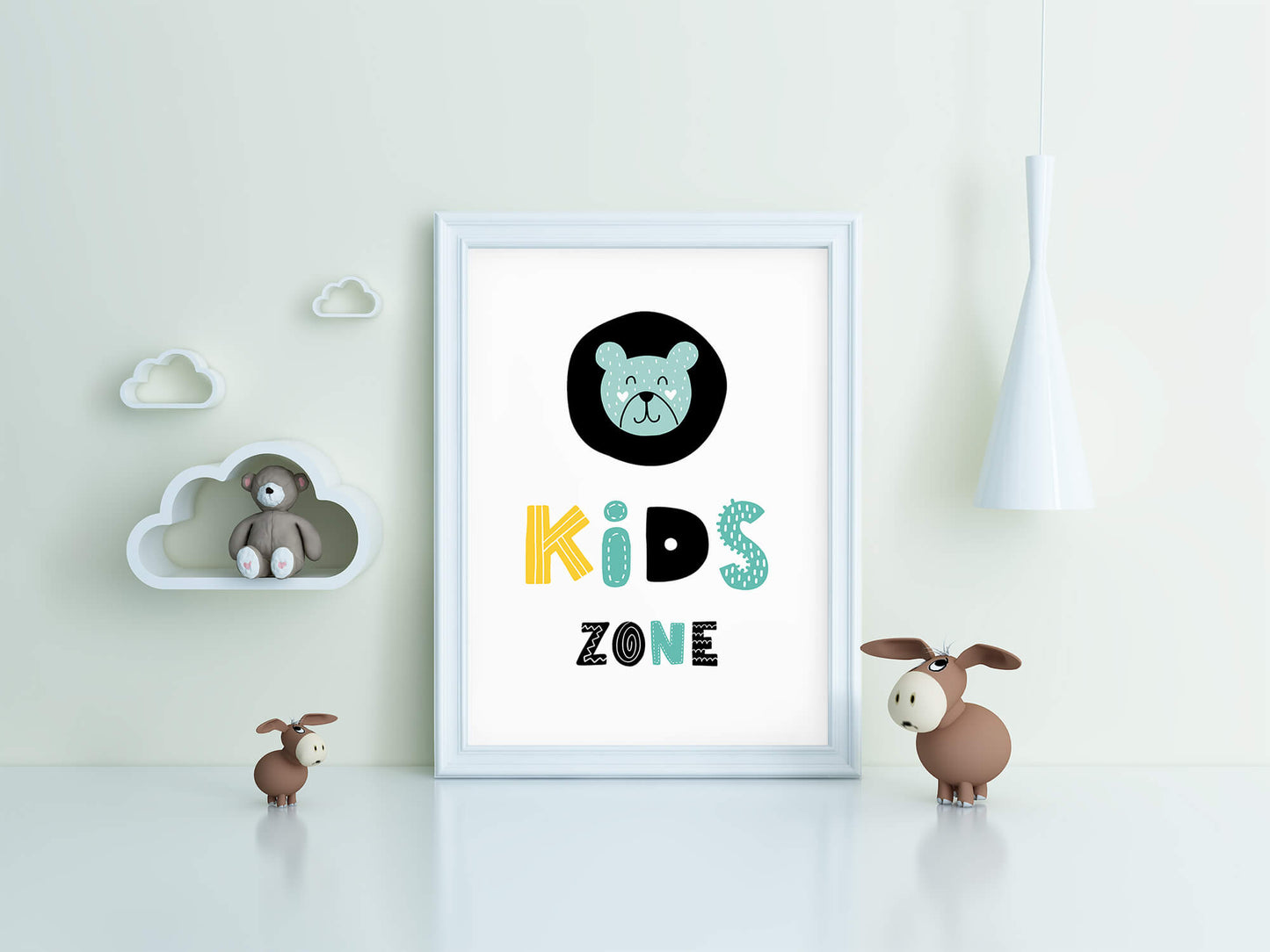 Bear Hug Scandi Nursery Art Print