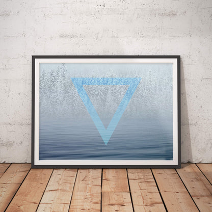 Scandinavian Blue Harmony - Art Print