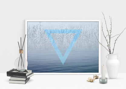 Scandinavian Blue Harmony - Art Print