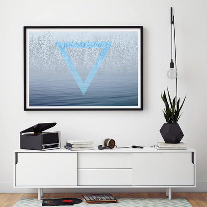 Scandinavian Blue Harmony - Art Print