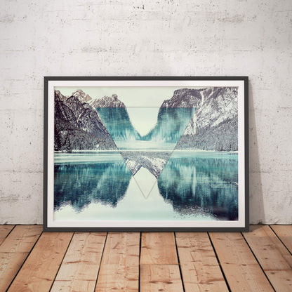 Nordic Reflections - Geometric Harmony Art Print