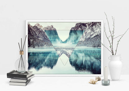 Nordic Reflections - Geometric Harmony Art Print