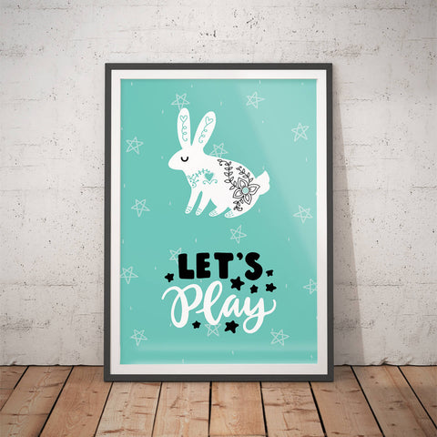 Let's Play Bunny Print – Dare Dream