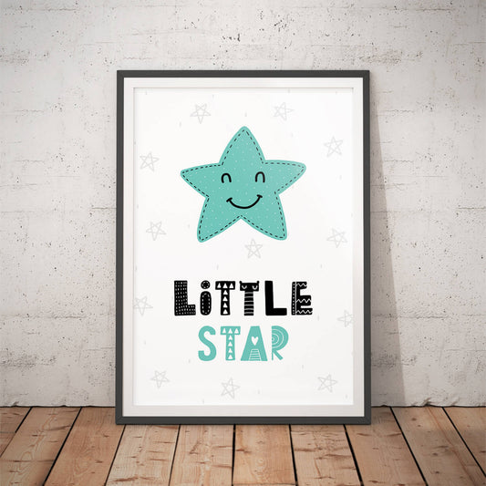 Smiling Star Children's Room Art Print