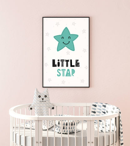 Smiling Star Children's Room Art Print