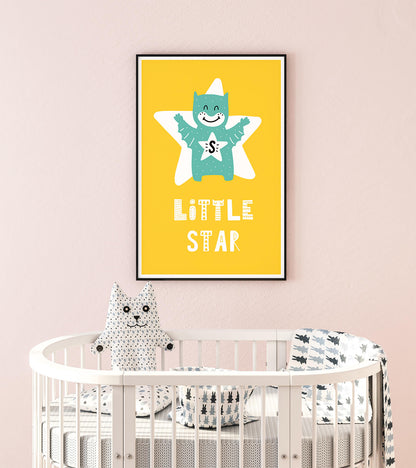 Scandi Smiling Creature - Nursery Art Print