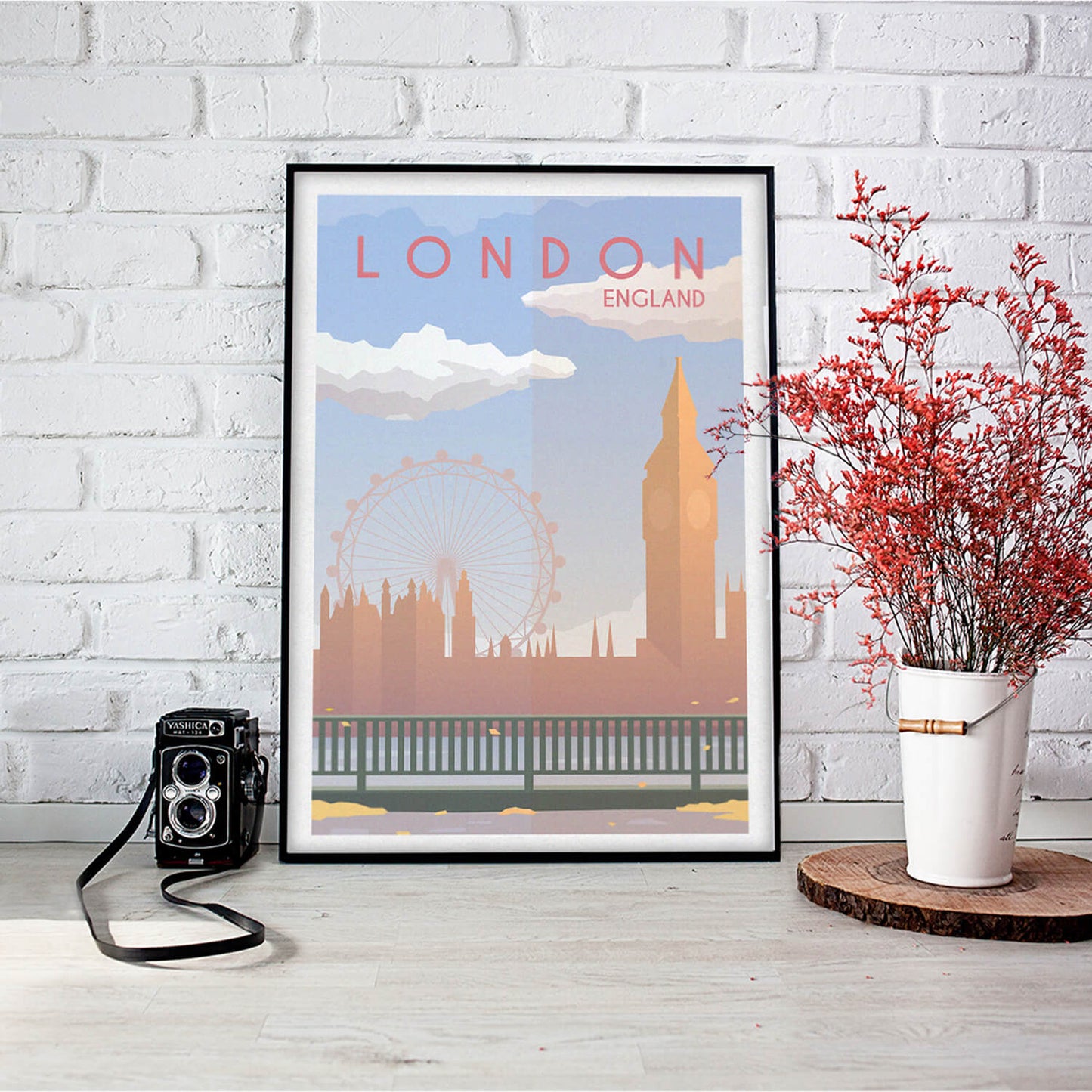 London Skyline Travel Art Print