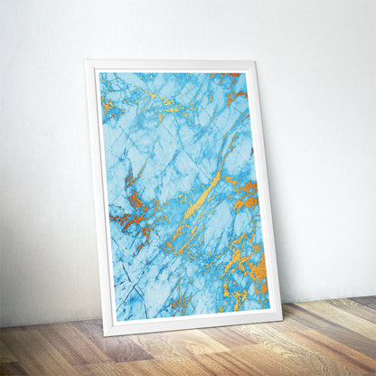 Islands in the Sea Gold Marble Art Print