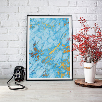 Islands in the Sea Gold Marble Art Print