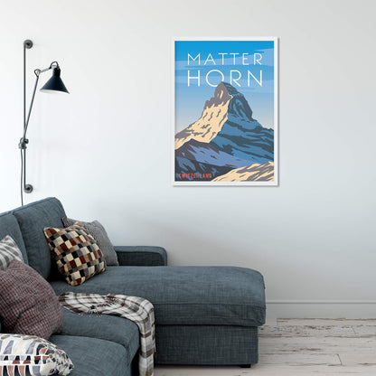 Minimalist Matterhorn Art Print