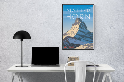 Minimalist Matterhorn Art Print