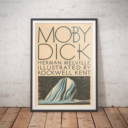 Moby Dick Vintage Illustration - Classic Novel Art Print