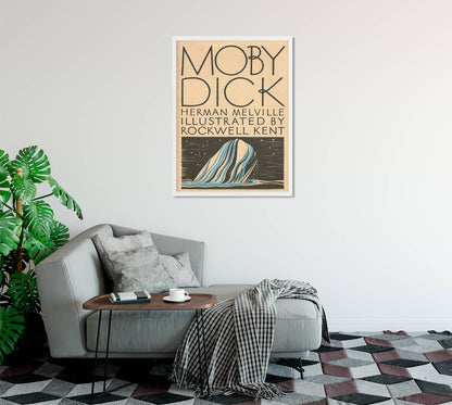 Moby Dick Vintage Illustration - Classic Novel Art Print