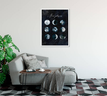 Lunar Cycle Celestial Art Print