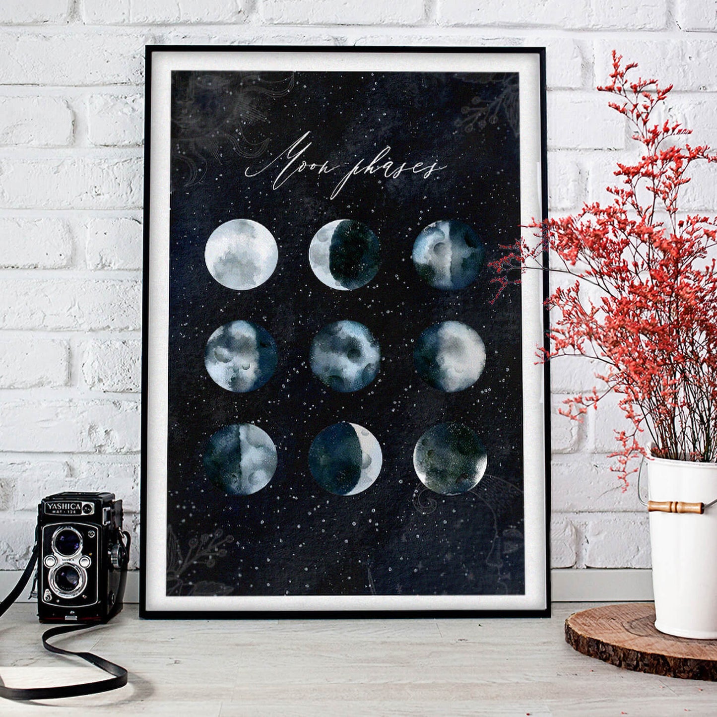 Lunar Cycle Celestial Art Print