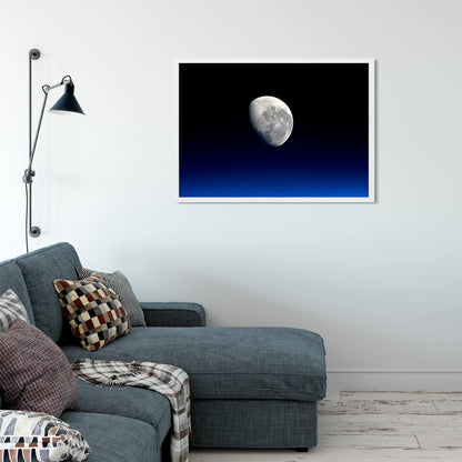 A Night Sky Moon Art Print