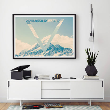 Minimalist Mountain Essence Art Print