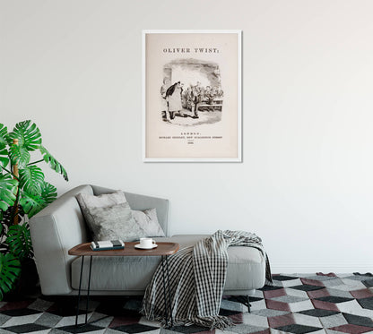 Oliver Twist Book Cover Art Print