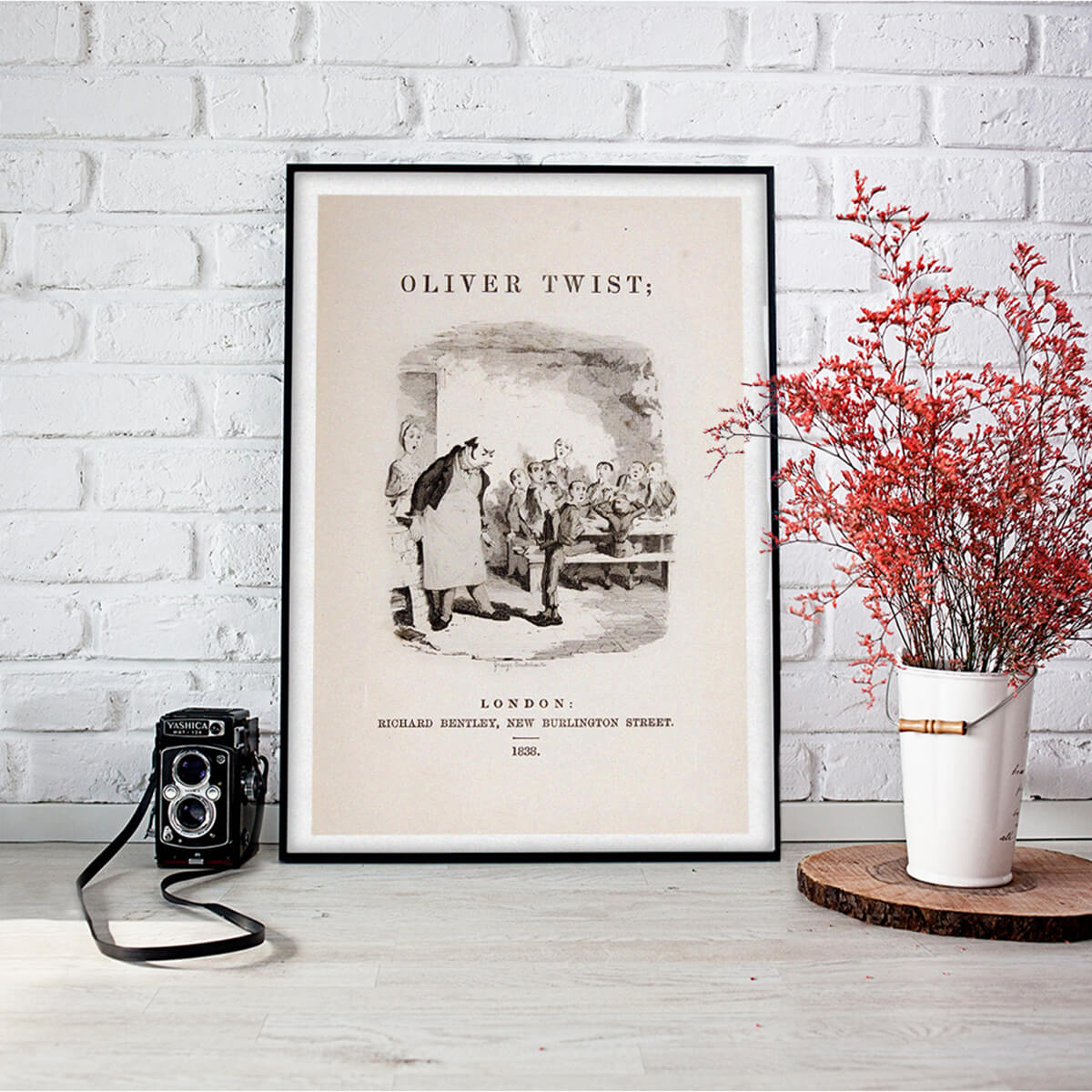 Oliver Twist Book Cover Art Print