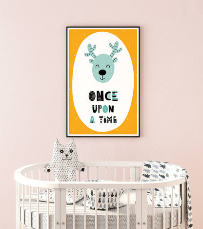 Scandi Deer Nursery Adventure Art Print