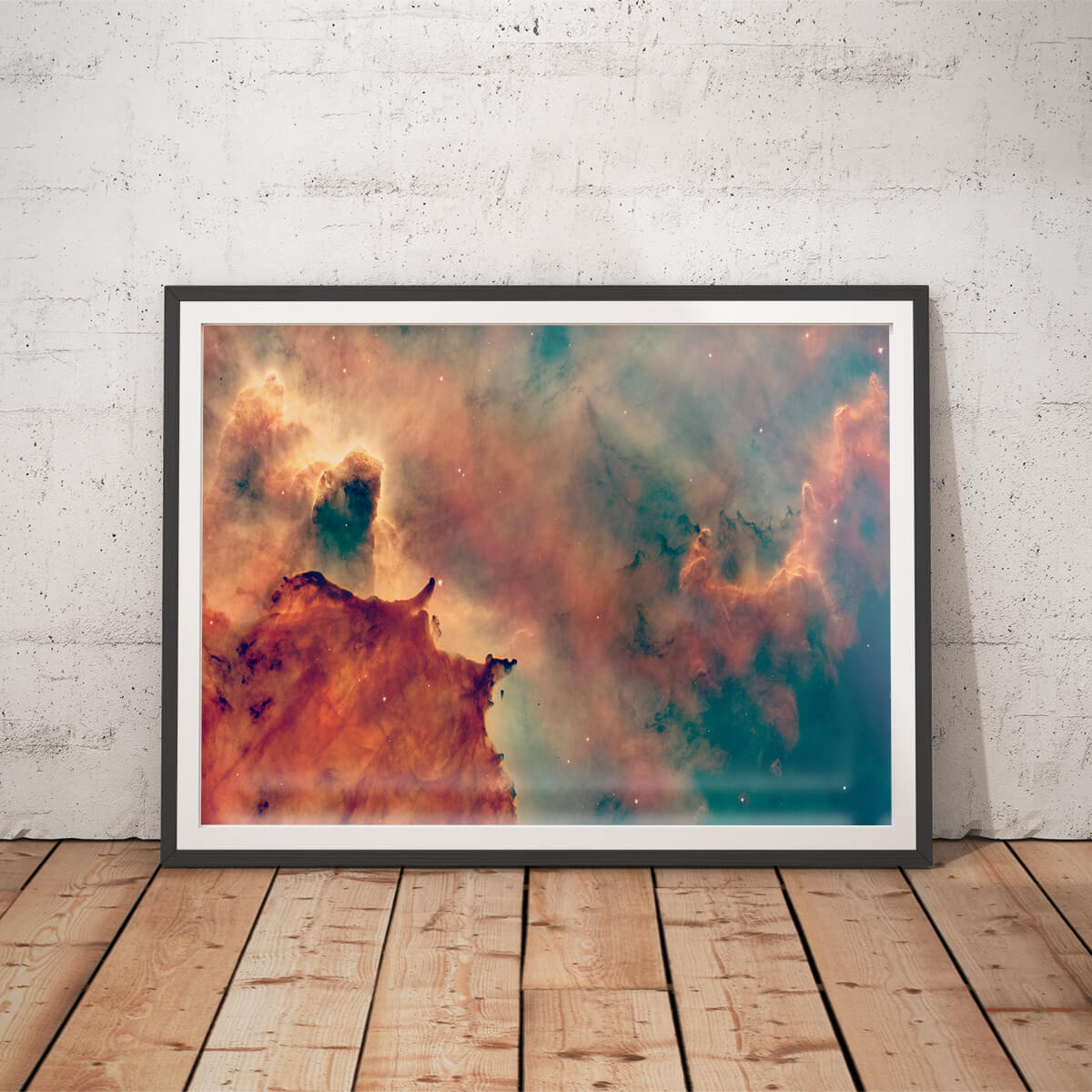 Stellar Nursery Orange Nebula Art Print