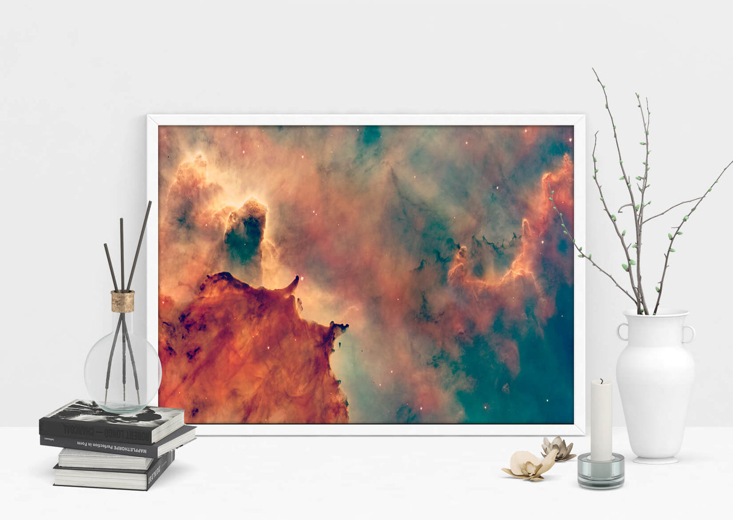 Stellar Nursery Orange Nebula Art Print