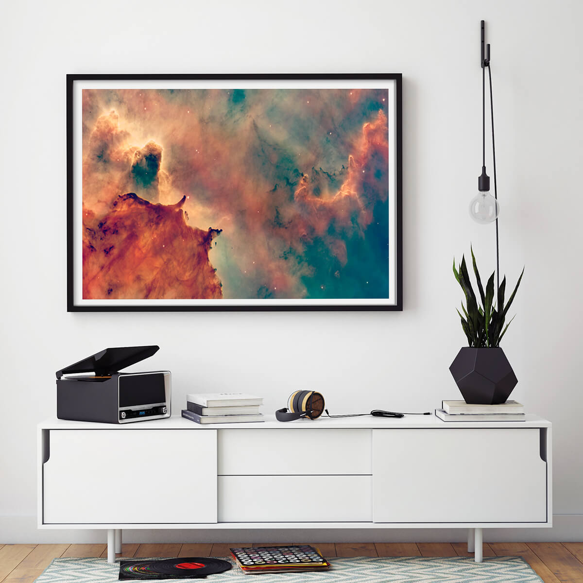 Stellar Nursery Orange Nebula Art Print