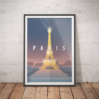 Eiffel Tower Travel Art Print