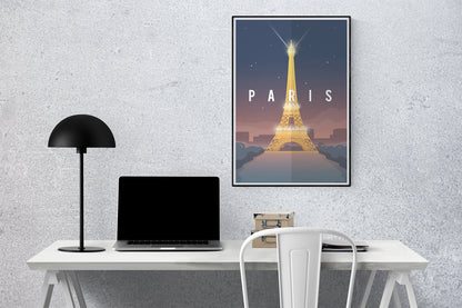 Eiffel Tower Travel Art Print