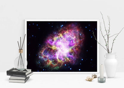 Pink Butterfly Nebula Art Print