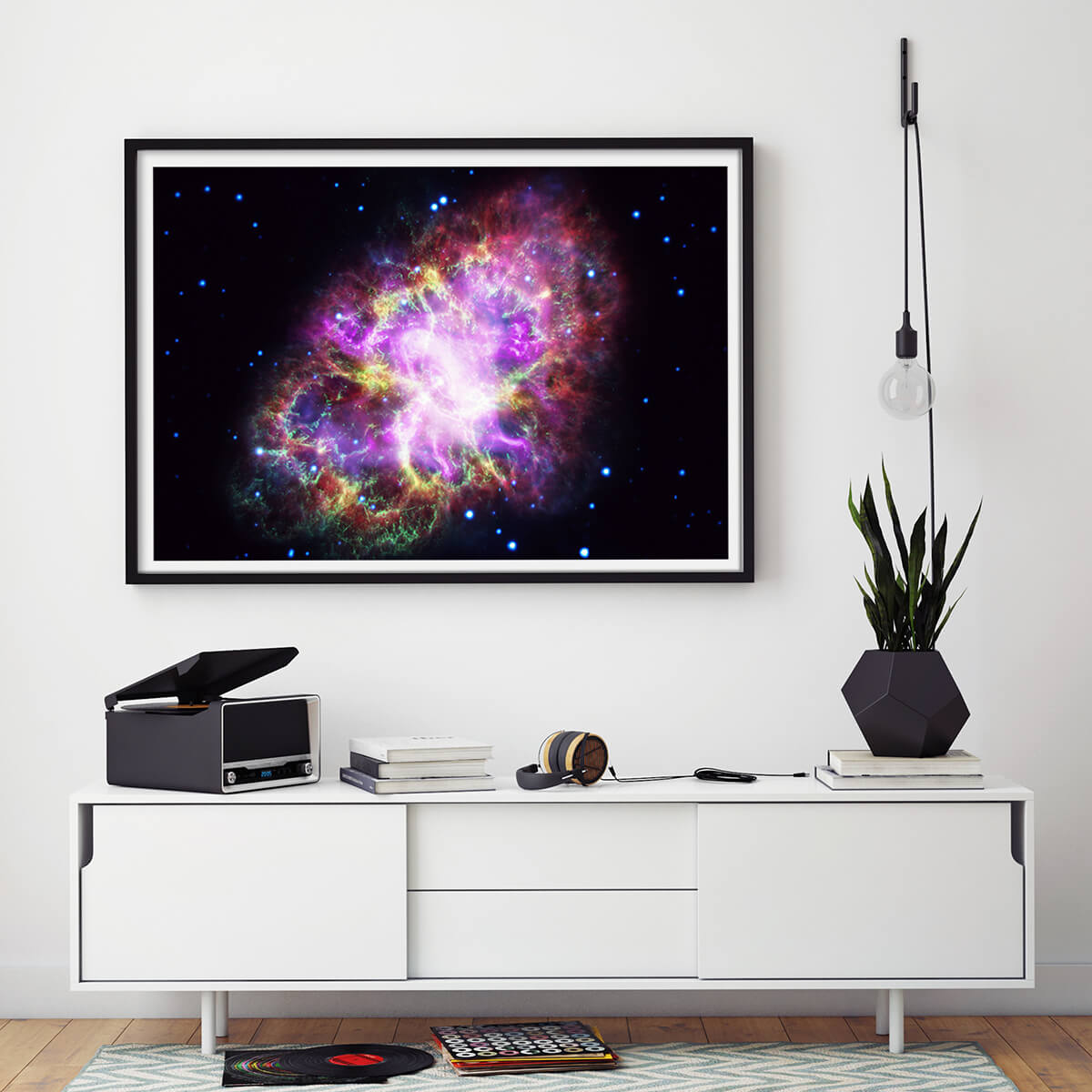 Pink Butterfly Nebula Art Print