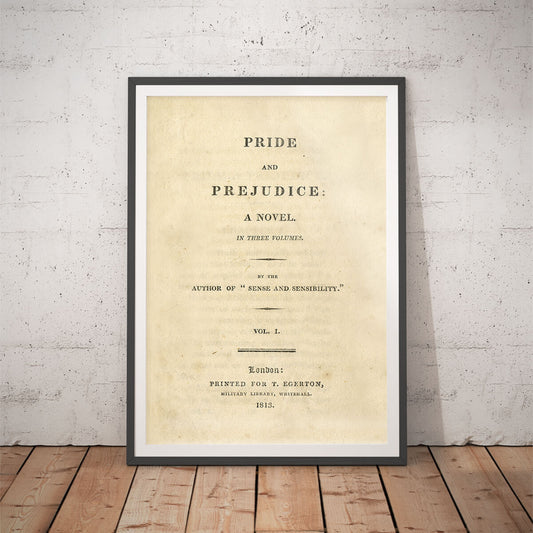 Jane Austen's Pride and Prejudice Art Print