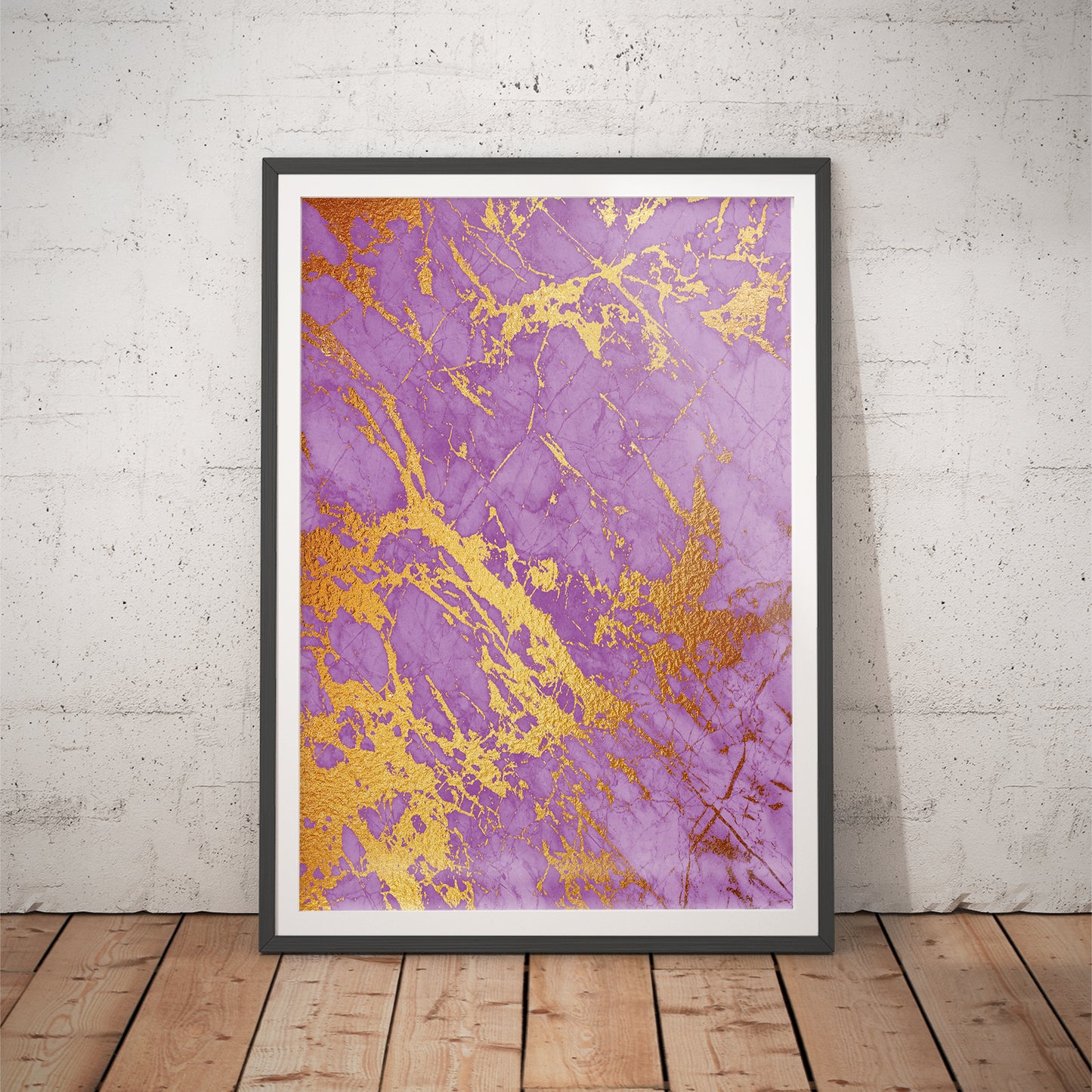 Veins of Midas' Gold Marble Art Print