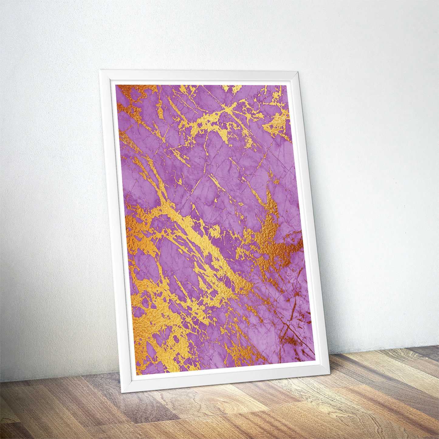 Veins of Midas' Gold Marble Art Print