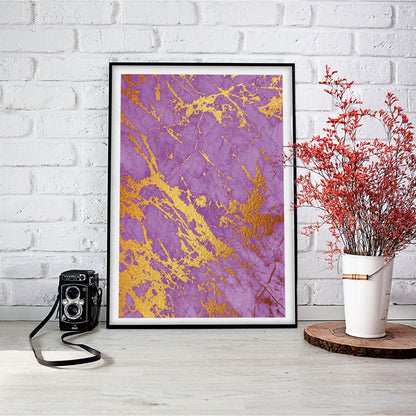 Veins of Midas' Gold Marble Art Print