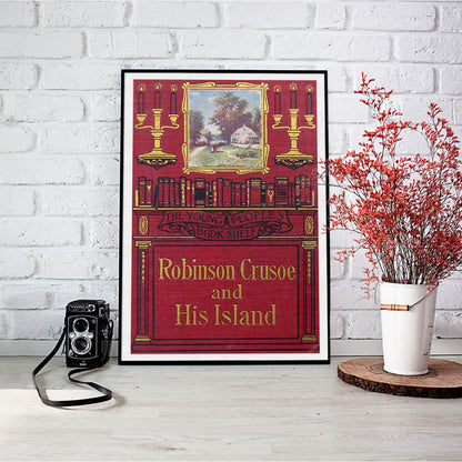 Classic Robinson Crusoe Book Cover Art Print