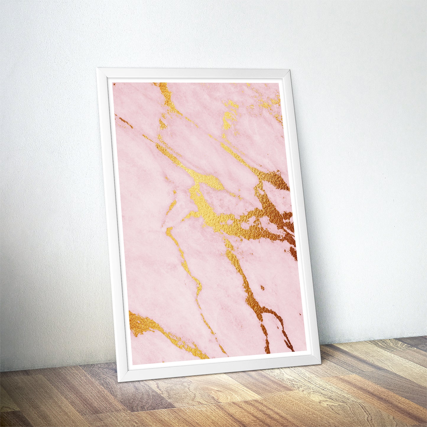 Gilded Contours Abstract Art Print