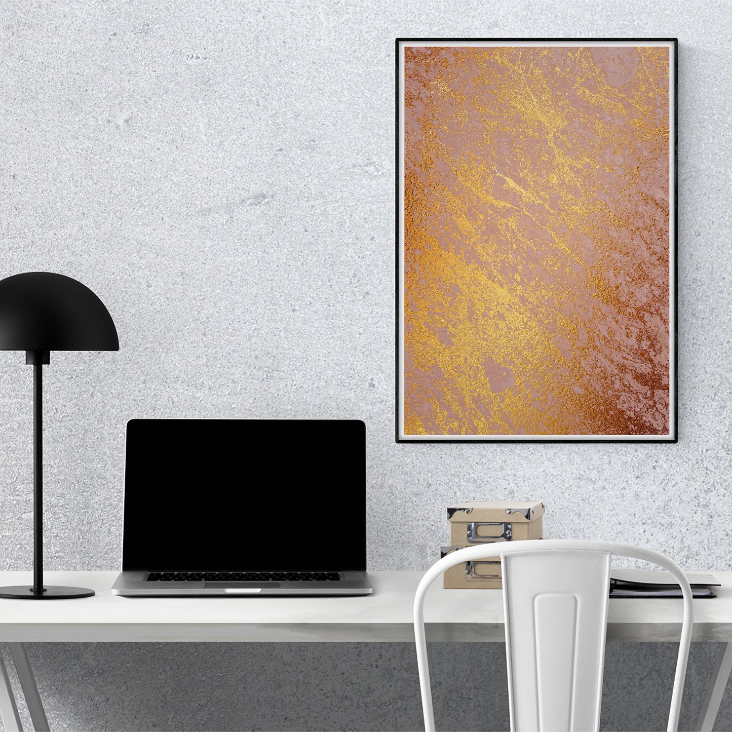 Radiant Rifts - Chic Marble Art Print