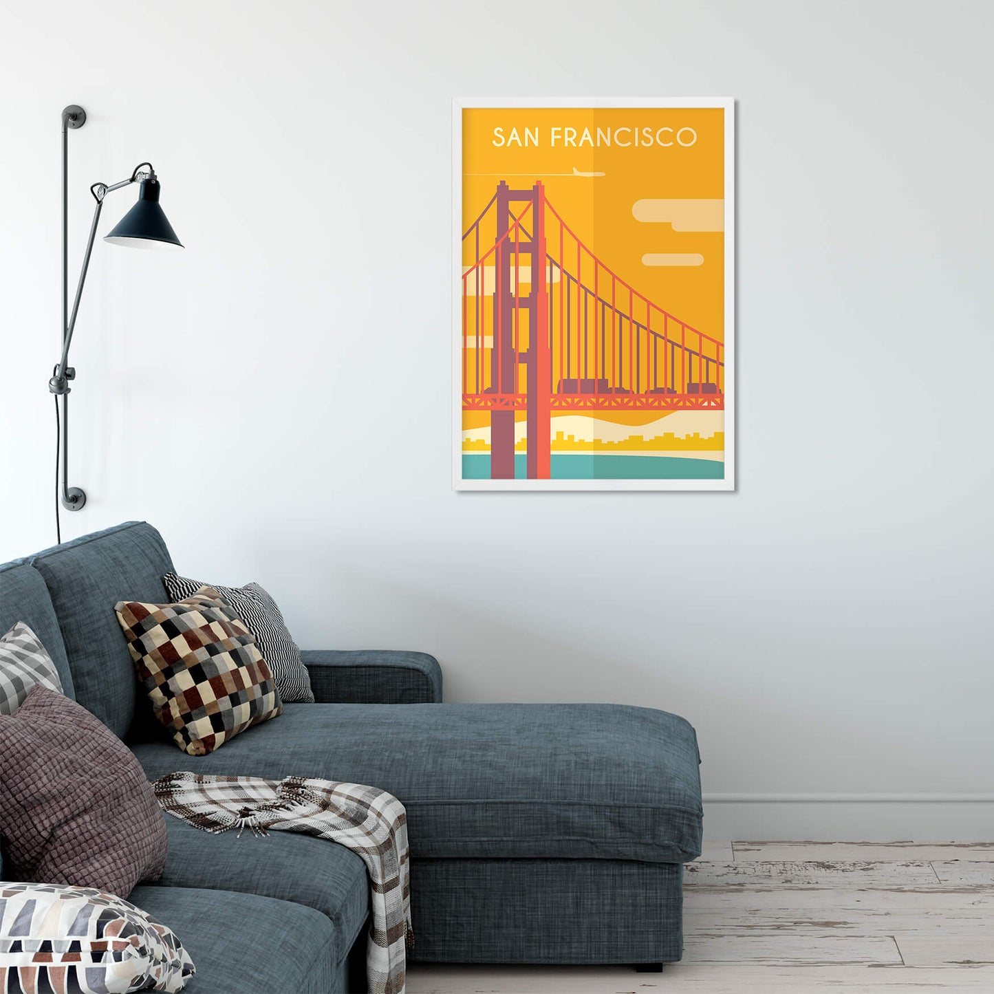 Minimalist Golden Gate Art Print