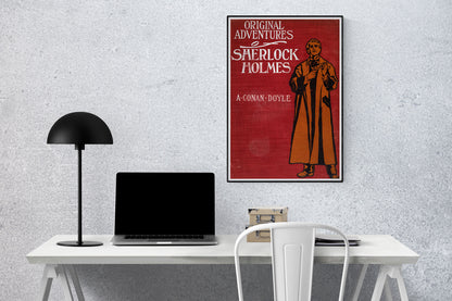 Sherlock Holmes Book Cover Art Print