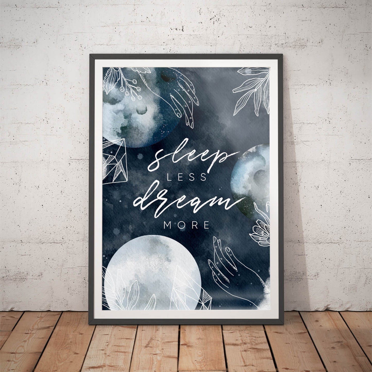 Sleep Less, Dream More Cosmic Vision Art Print