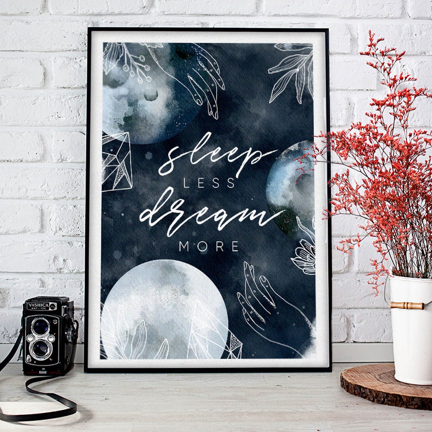 Sleep Less, Dream More Cosmic Vision Art Print