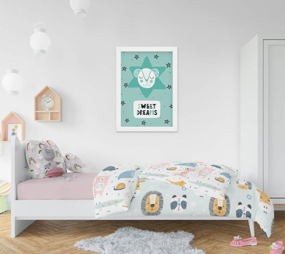Scandi Nursery Sweet Dreams Art Print